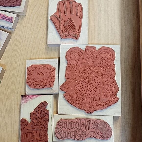 Stampin Up lot of 29 spring stamps and ink pads (set M) - Picture 11 of 12